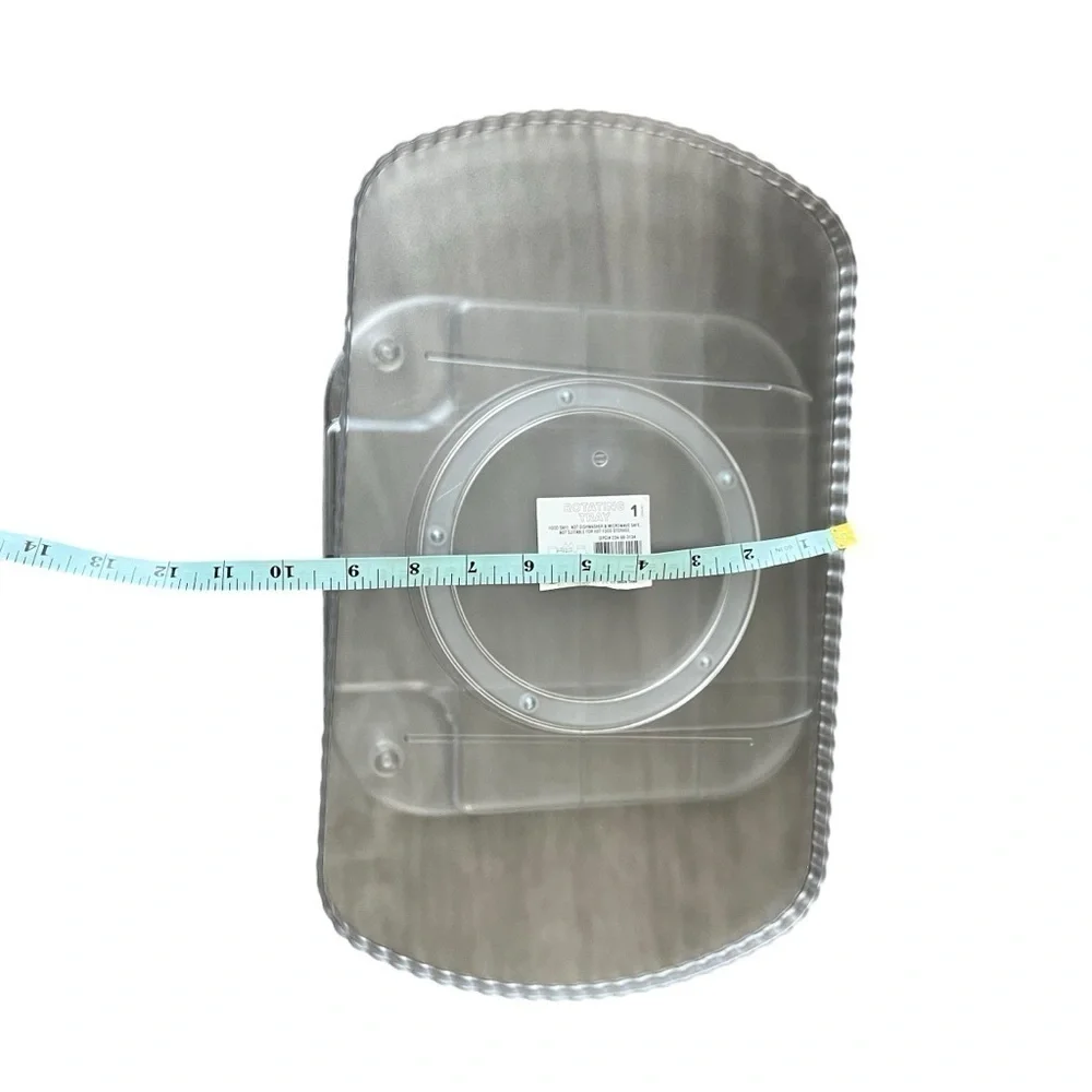 NWT Rectangle Rotating Clear Susan Tray